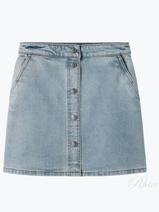 Paula Denim A-line Skirt Wash Indigo - A.P.C. - BALAAN 2