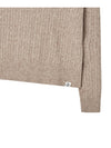 V neck cable knit pullover Melange beige - THE GREEN LAB - BALAAN 3