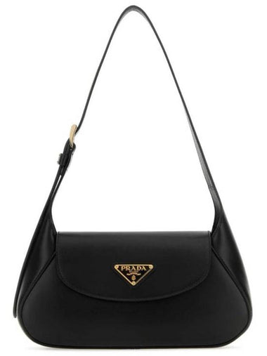 Small Leather Shoulder Bag Black - PRADA - BALAAN 1