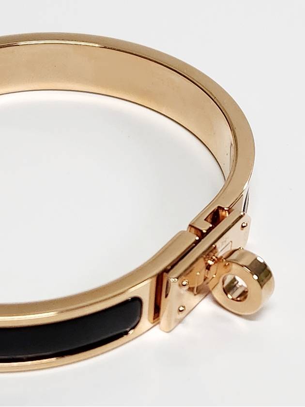 Mini Clic Kelly Bracelet Gold Black - HERMES - BALAAN 5