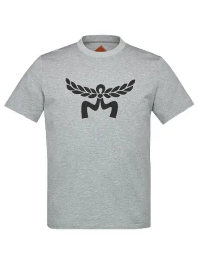 Organic Cotton Laurel Logo Print T Shirt Short Sleeve Tee - MCM - BALAAN 1