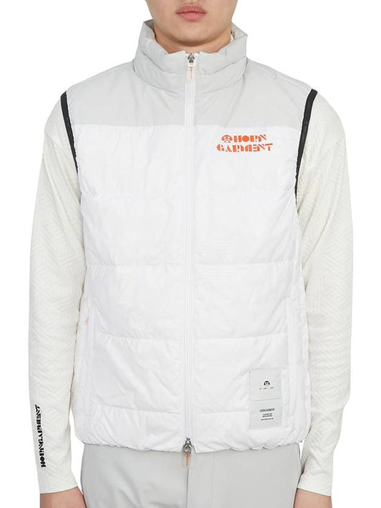 Logo Down Vest White - HORN GARMENT - BALAAN 2