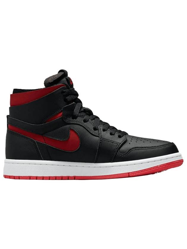 Air Jordan 1 Zoom Comfort Bred Low Top Sneakers Black Red - NIKE - BALAAN 1