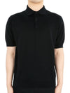 Men s Short Sleeve Cotton PK Black EQLPMC65 EQ62035999 - RVR LARDINI - BALAAN 2