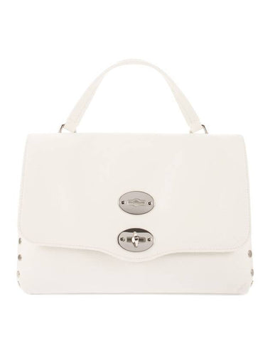 Women's Baby Daily Postina Leather Mini Tote Bag White - ZANELLATO - BALAAN 1