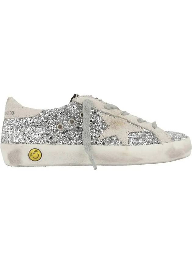 Kids Superstar Glitter Low Top Sneakers Silver - GOLDEN GOOSE - BALAAN 1