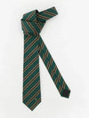 Striped Silk Tie Green - GUCCI - BALAAN 3