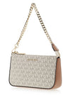 Jet Set Chain Leather Shoulder Bag Vanilla - MICHAEL KORS - BALAAN 3