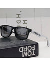 Eyewear Logo Rectangular Sunglasses Shiny Black - ADIDAS - BALAAN 3