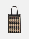 Men's Jaquard Logo Tote Bag Black - MARNI - BALAAN 3