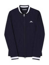 Women's Leonor Mid Layer Golf Zip-Up Jacket Navy - J.LINDEBERG - BALAAN 2