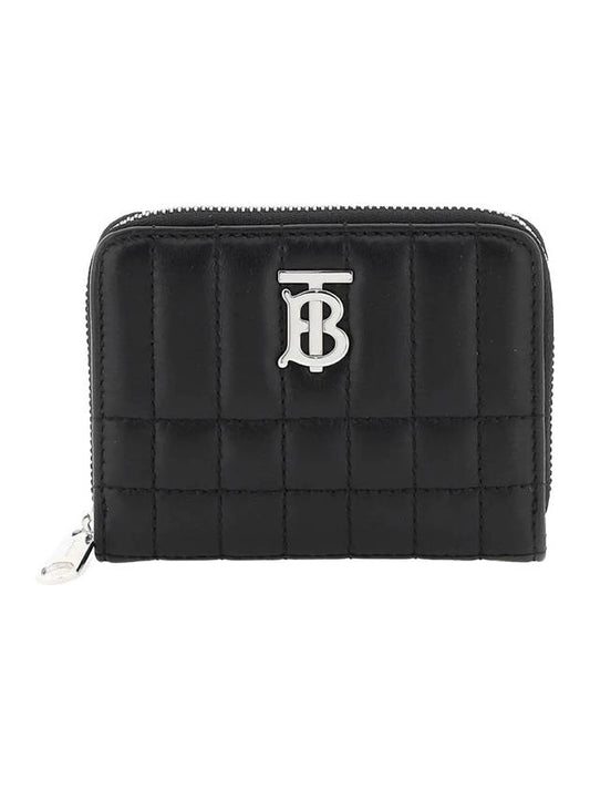 Lola quilted zip round coin card wallet black - BURBERRY - BALAAN 1