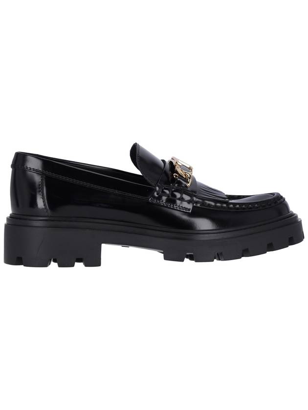 Leather Fringe Loafers Black - TOD'S - BALAAN 2