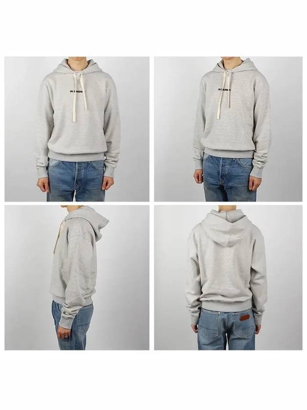 Plus Logo Hoodie Grey - JIL SANDER - BALAAN 3