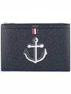 Anchor Document Clutch Bag Navy - THOM BROWNE - BALAAN 2