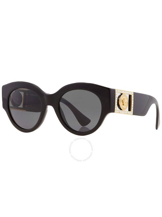 Versace Dark Gray Round Ladies Sunglasses VE4438B GB1/87 52 - VERSACE - BALAAN 2