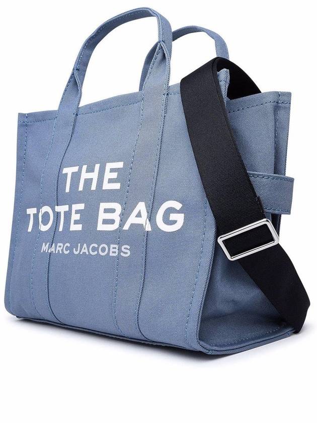 Logo Medium Canvas Tote Bag Blue - MARC JACOBS - BALAAN 3