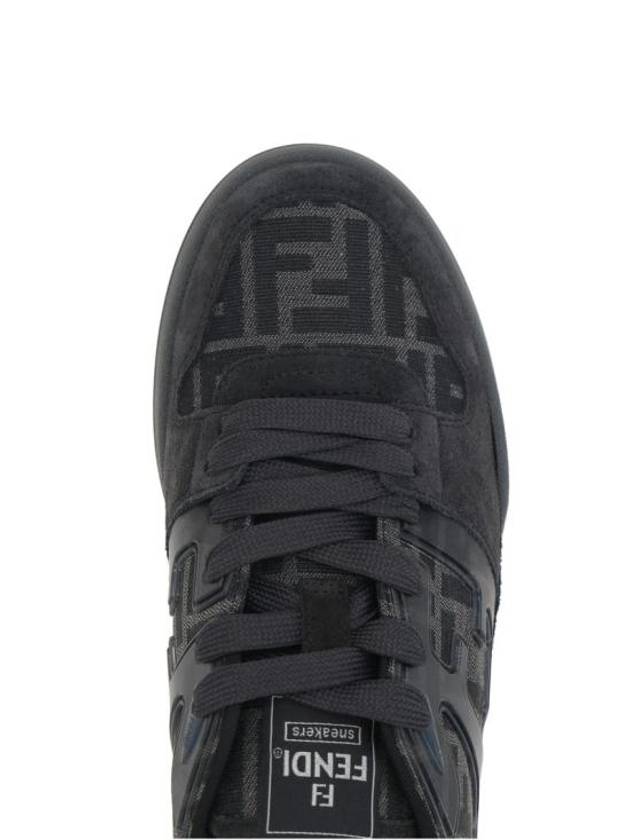 Match FF Jacquard Low Top Sneakers Black - FENDI - BALAAN 4