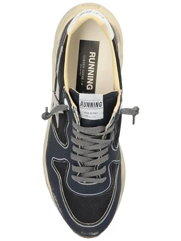 Running Sole Leather Low Top Sneakers Navy - GOLDEN GOOSE - BALAAN 4