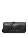 V Logo Calf Leather Cross Bag Black - VALENTINO - BALAAN 2