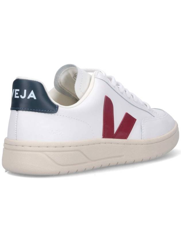 V 12 Red Logo Low Top Sneakers White - VEJA - BALAAN 5