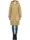 Diamond Quilted Hoodie Padding Archive Beige - BURBERRY - BALAAN 4