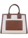 Francis Canvas Mini Tote Bag Natural Brown Beige - BURBERRY - BALAAN 6