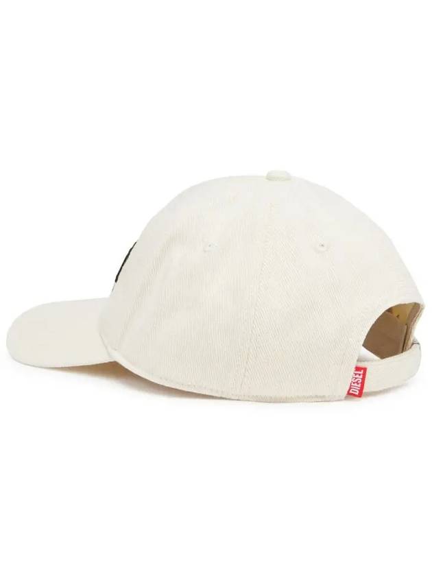 Corry Div Wash Logo Embroidery Base Ball Cap White - DIESEL - BALAAN 5