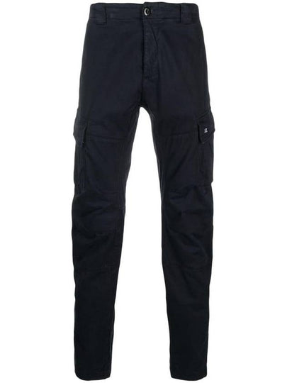 Stretch Satin Cargo Straight Pants Navy - CP COMPANY - BALAAN 2