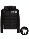 Padded Hood Padded Black - MONCLER - BALAAN.