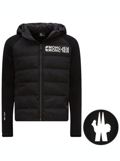 Grenoble Hooded Padded Cardigan Black - MONCLER - BALAAN 2