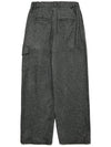 Women's Wool Wide Cargo Slacks Gray - MOTH - BALAAN 4