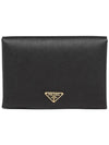 Saffiano Document Clutch Bag Black - PRADA - BALAAN 2