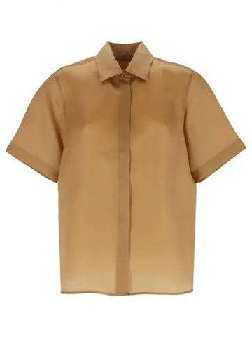 Max Mara ACANTO silk short sleeve shirt 270226 - MAX MARA - BALAAN 1