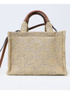 Embroidered Triope brown tote bag - CELINE - BALAAN 4