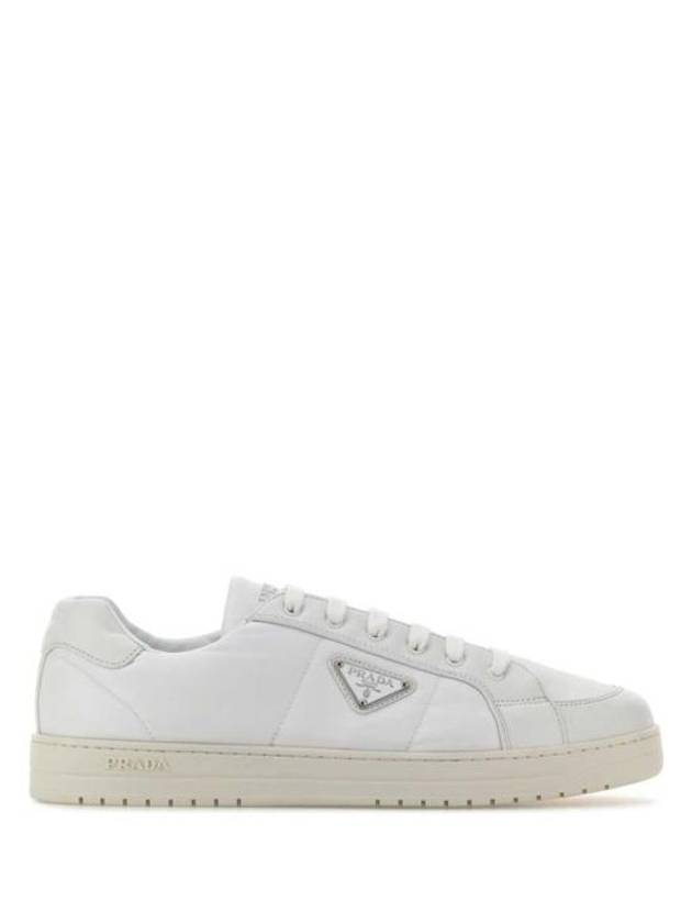 Downtown Nappa Leather Re Nylon Low Top Sneakers White - PRADA - BALAAN 2