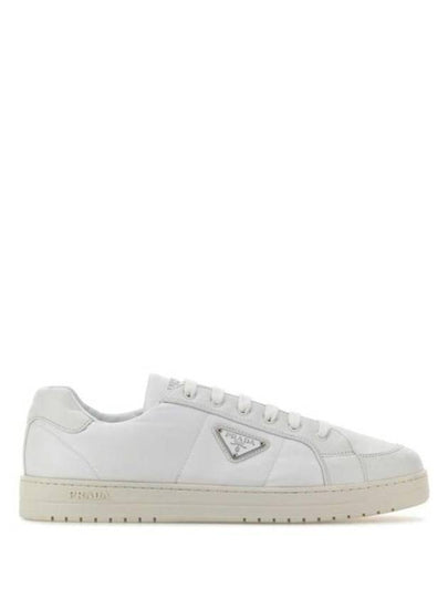 Downtown Nappa Leather Re Nylon Low Top Sneakers White - PRADA - BALAAN 2