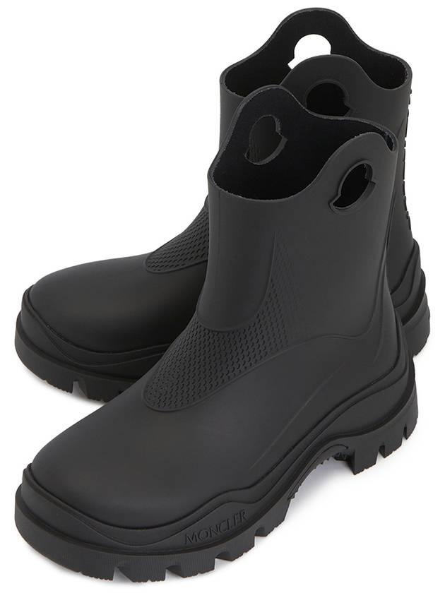 Misty Elastodien Rain Boots Black - MONCLER - BALAAN 2