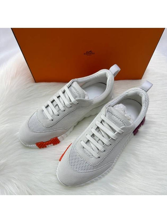 Bouncing Women Sneakers White Mesh H221177Z - HERMES - BALAAN 1