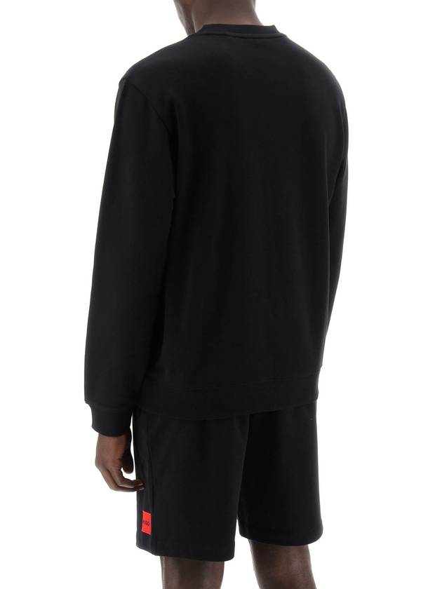 Men's Red Logo Label Sweatshirt Black - HUGO BOSS - BALAAN 4