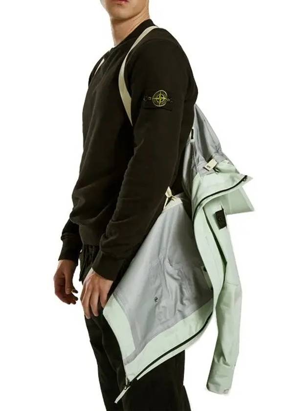 Men's Cocoon Logo Patch Parka Light Green - STONE ISLAND - BALAAN 6