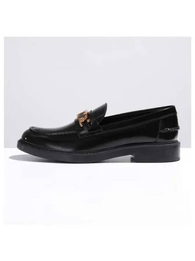 Horsebit Chain Leather Loafer Black - TOD'S - BALAAN 2