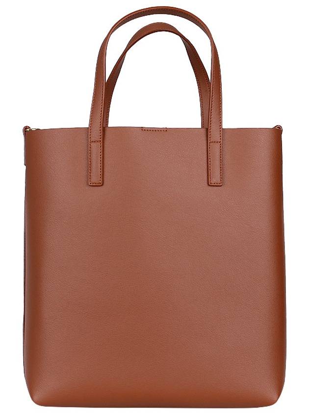 Shopping Toy Supple Leather Tote Bag Brown - SAINT LAURENT - BALAAN 6