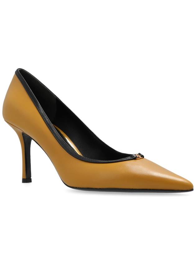 Tory Burch Leather Stilettos, Women's, Yellow - TORY BURCH - BALAAN 4