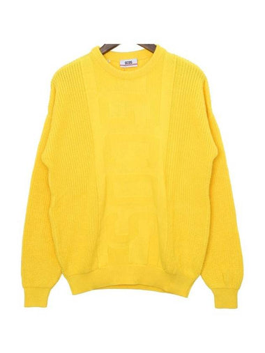 12th Anniversary Logo Crew Neck Knit Yellow SS18M020070 04 - GCDS - BALAAN 1