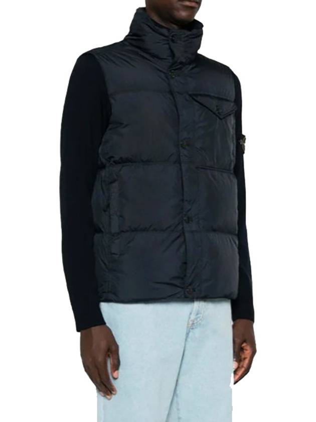 Crinkle Reps R-NY Down Vest Navy - STONE ISLAND - BALAAN 4