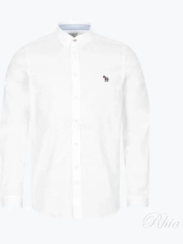 Zebra Patch Long Sleeve Shirt Light White - PAUL SMITH - BALAAN 2