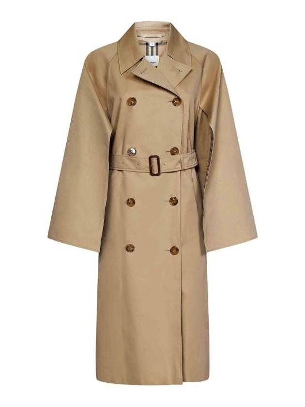 Cotton Gabardine Trench Coat Honey - BURBERRY - BALAAN 2