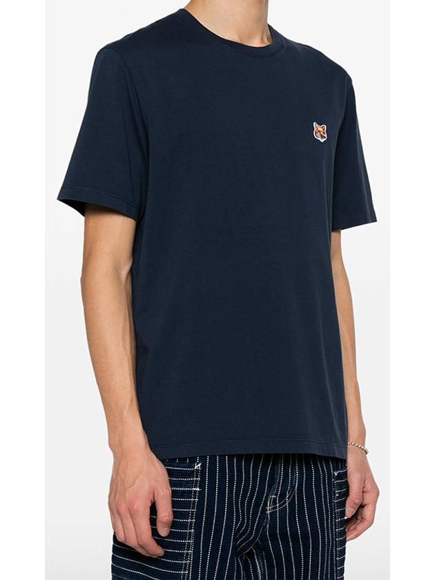 Fox Head Patch Classic Short Sleeve T-Shirt Ink Blue - MAISON KITSUNE - BALAAN 3