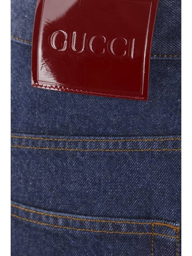 baggy denim jeans blue - GUCCI - BALAAN 4